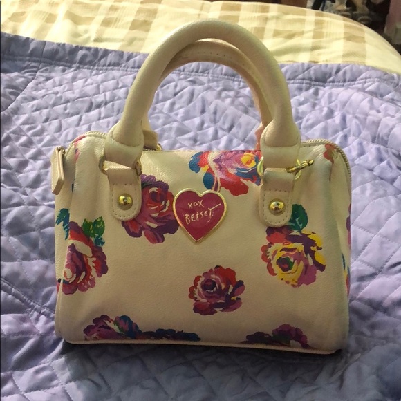 Betsey Johnson Mini Satchel Floral Crossbody - Picture 2 of 7